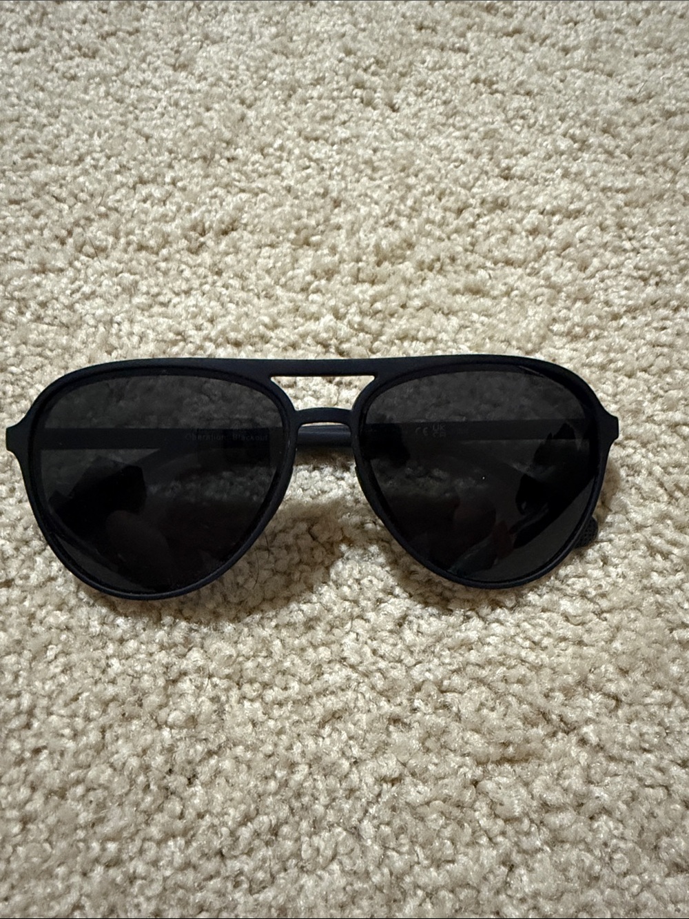 Men's goodr Aviator Sunglasses - Black Frame and Lenses